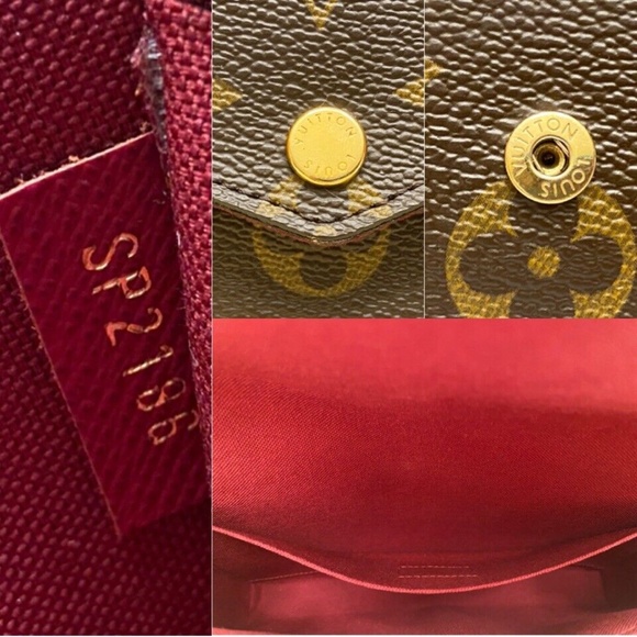 Louis Vuitton Felicie Monogram Fuchsia Clutch Crossbody (SP2186) + Receipt 🌸 - Picture 7 of 14